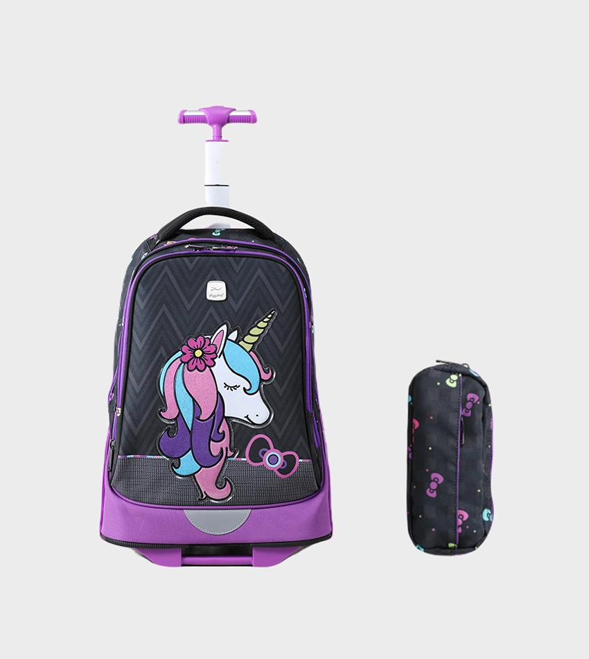 Serfadu Unme Trolley School Bag Glossybird UAE Trolley School Bag GB5254T-3